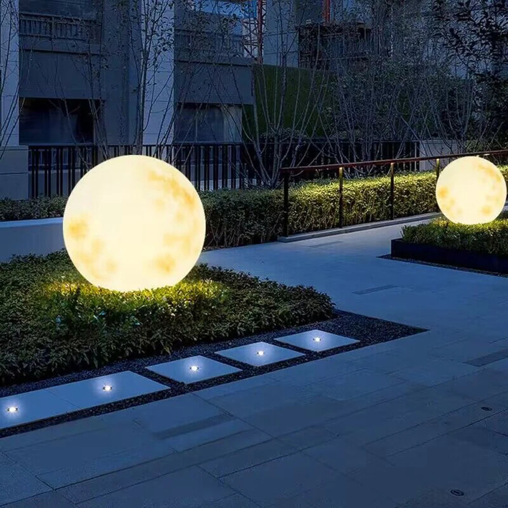 Aena Lunar Solar Outdoor Floor Lamp | Celestre