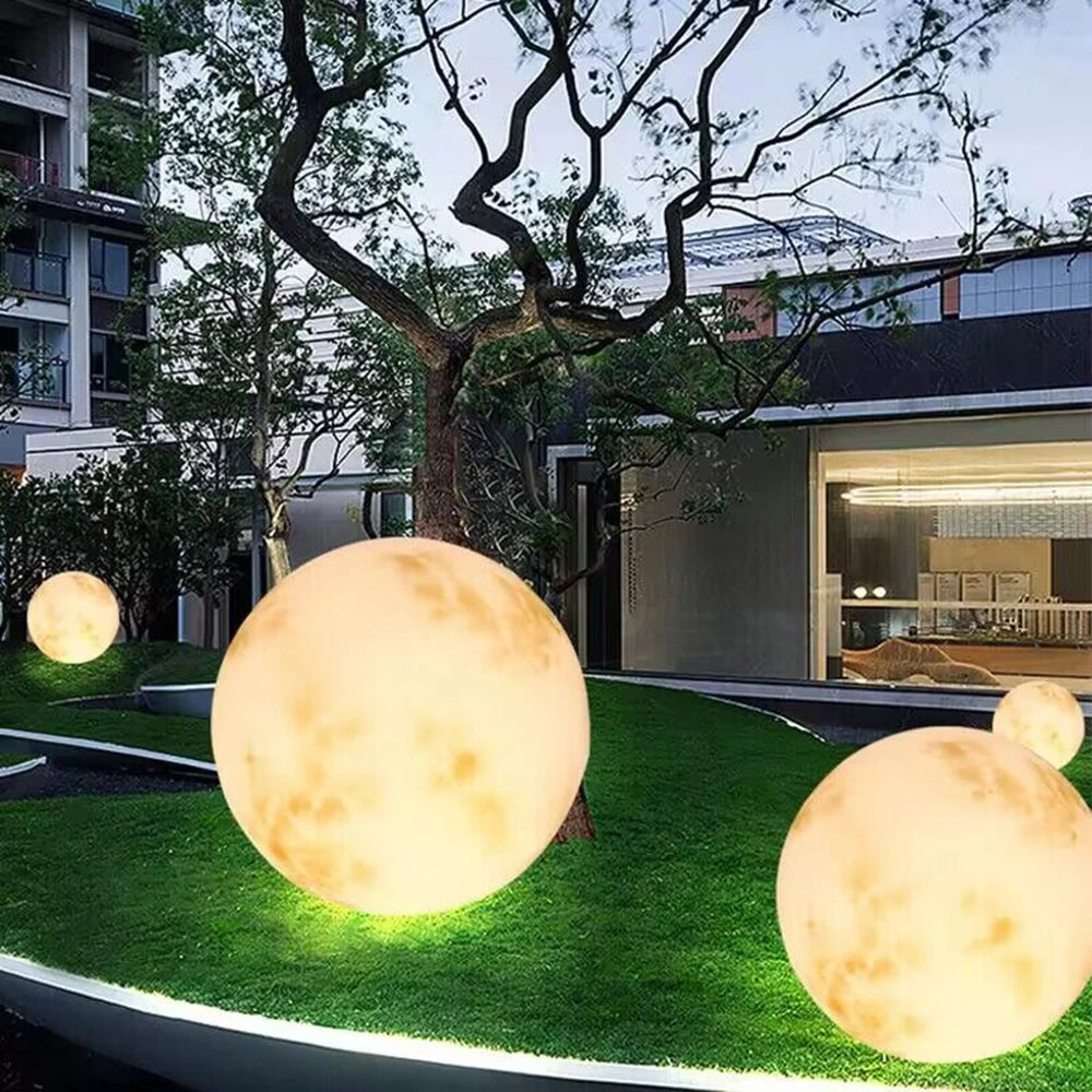 Aena Lunar Solar Outdoor Floor Lamp | Celestre