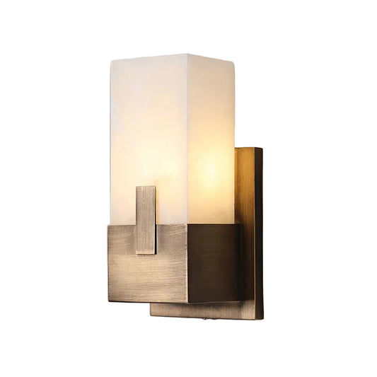 Leco Rectangular Alabaster Wall Light | Celestre