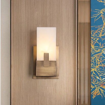 Leco Rectangular Alabaster Wall Light | Celestre