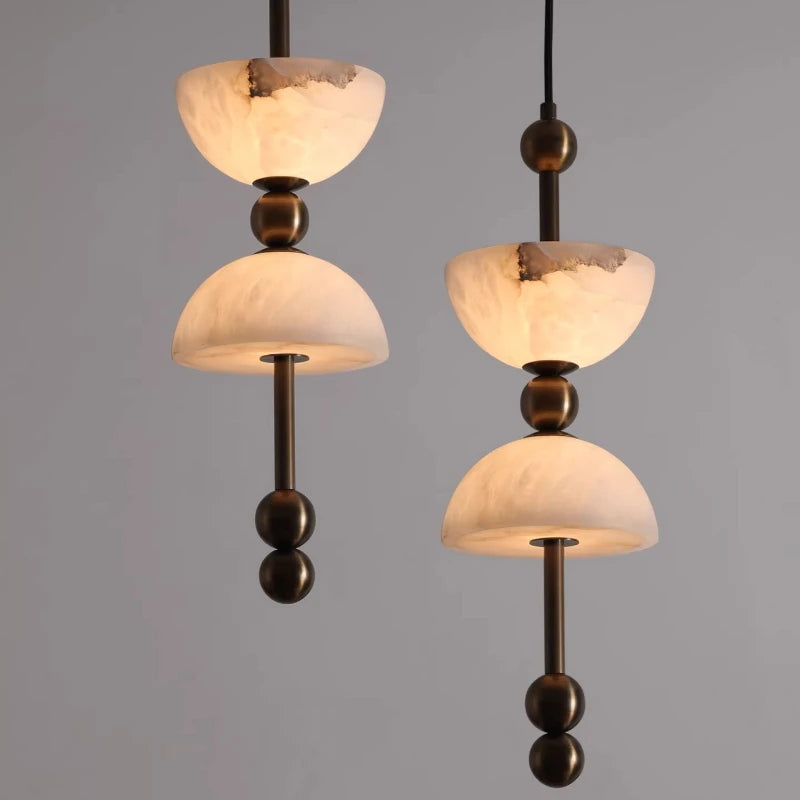 Pexo Alabaster Stacked Pendant Light | Celestre
