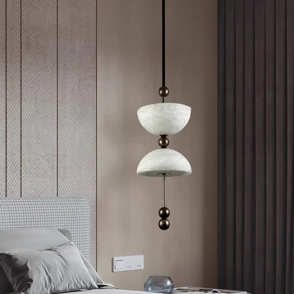 Pexo Alabaster Stacked Pendant Light | Celestre