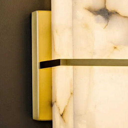 Dela Alabaster Long Rectangular Wall Light | Celestre