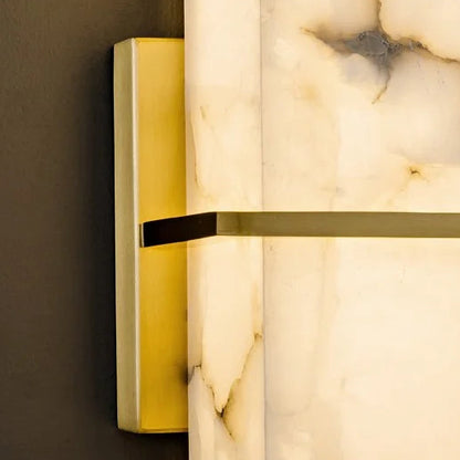 Dela Alabaster Long Rectangular Wall Light | Celestre