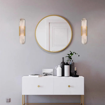 Liro Alabaster Pill Shaped Wall Light | Celestre