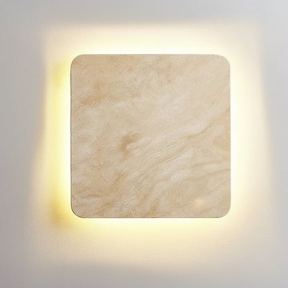 Geli Travertine Square Outdoor Wall Light L 30 cm | Celestre