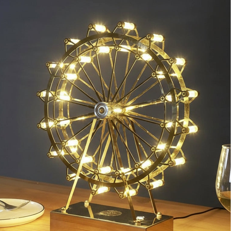 Tena Rotatable Ferris Wheel Table Lamp | Celestre