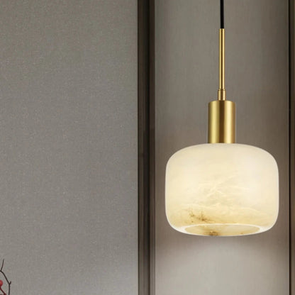 Lira Dome Alabaster Pendant Light | Celestre