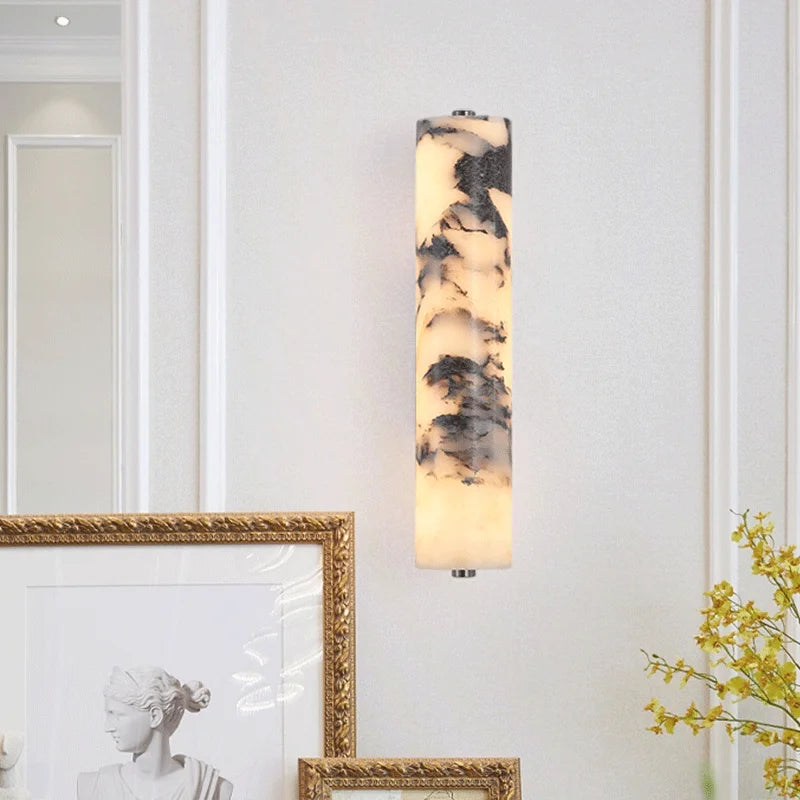 Aline Marble Long Wall Light D 8 cm | Celestre