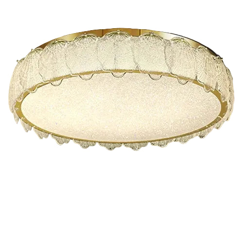 Trom Crystal Round Shell Ceiling Light | Celestre