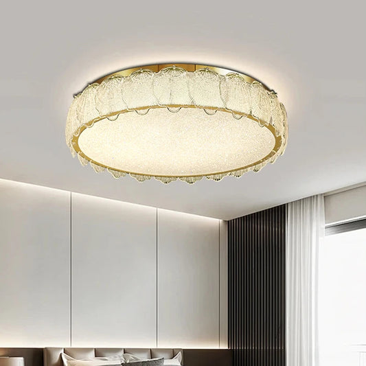 Trom Crystal Round Shell Ceiling Light D 50 cm | Celestre