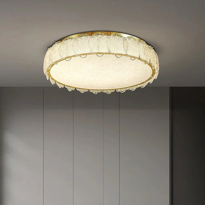 Trom Crystal Round Shell Ceiling Light D 40 cm | Celestre