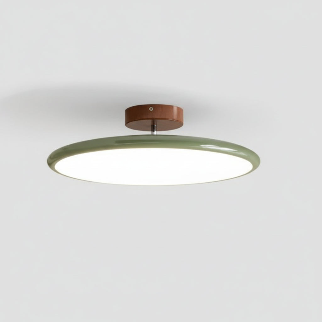 Eria Disk Round Ceiling Light Green | Celestre