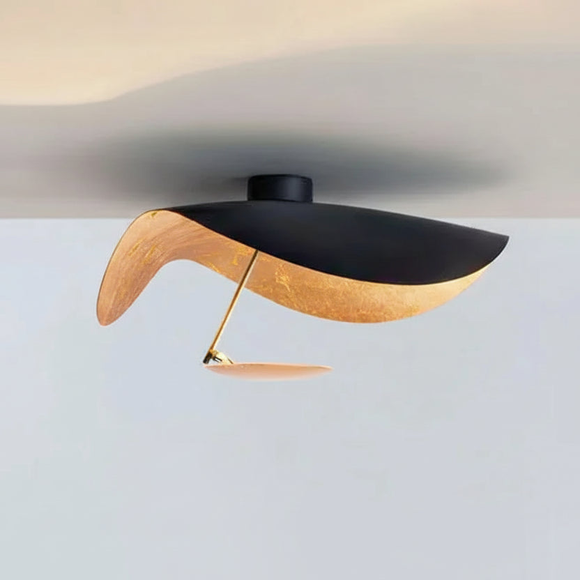 Rumi Slouch Hat Ceiling Light Black D 40 cm | Celestre