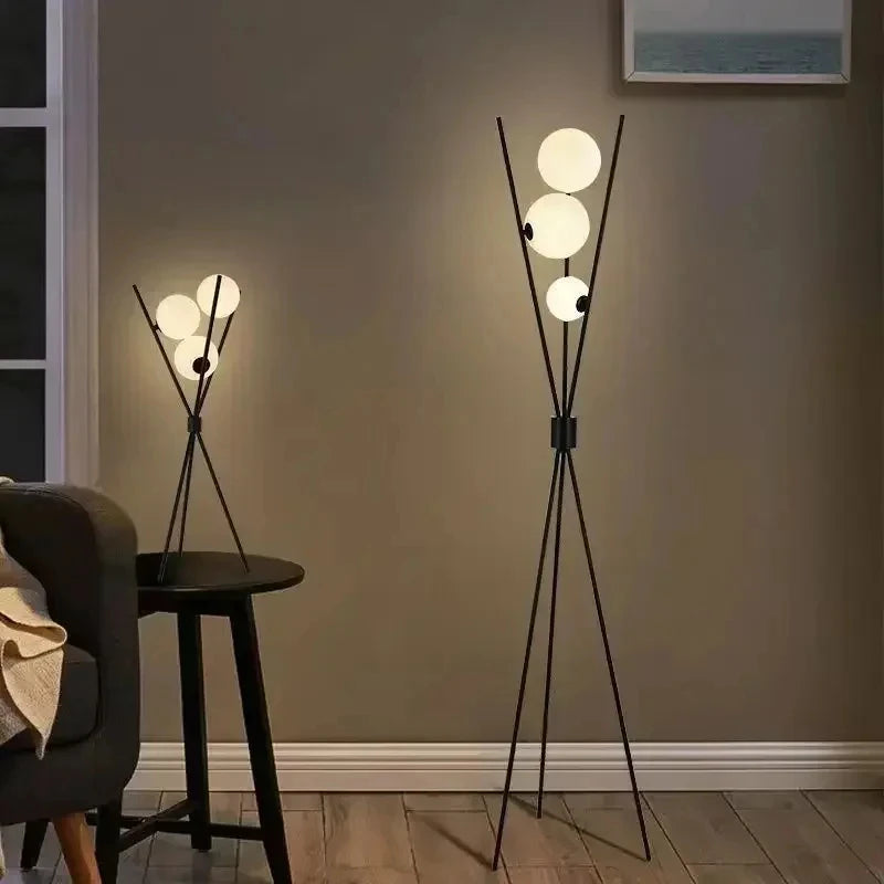 Korla Minimalist Moon Tripod Lamp | Celestre