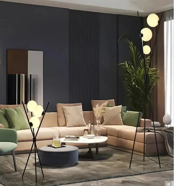 Korla Minimalist Moon Tripod Lamp | Celestre