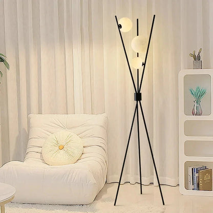 Korla Minimalist Moon Tripod Lamp 165cm | Celestre