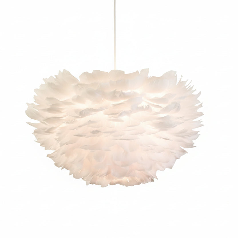 Zere Feather Round Pendant Light | Celestre