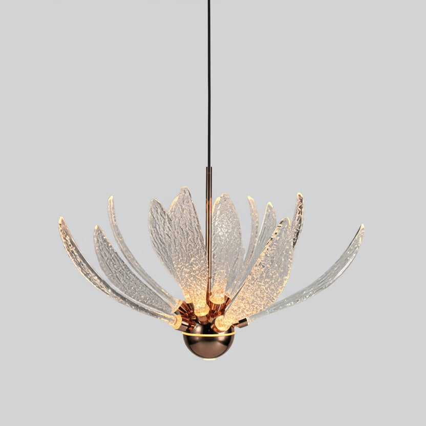 Rowa Lotus Petal Pendant Light Rose Gold | Celestre