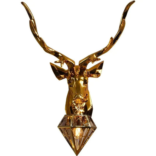 Meri Stag Head Wall Light | Celestre