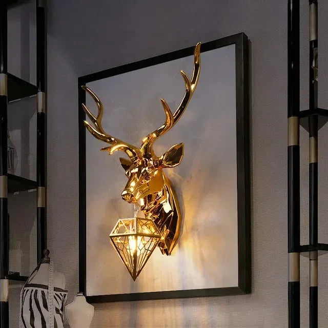 Meri Stag Head Wall Light | Celestre
