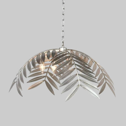 Cleo Palm Leaf Pendant Light Silver D 70 cm | Celestre