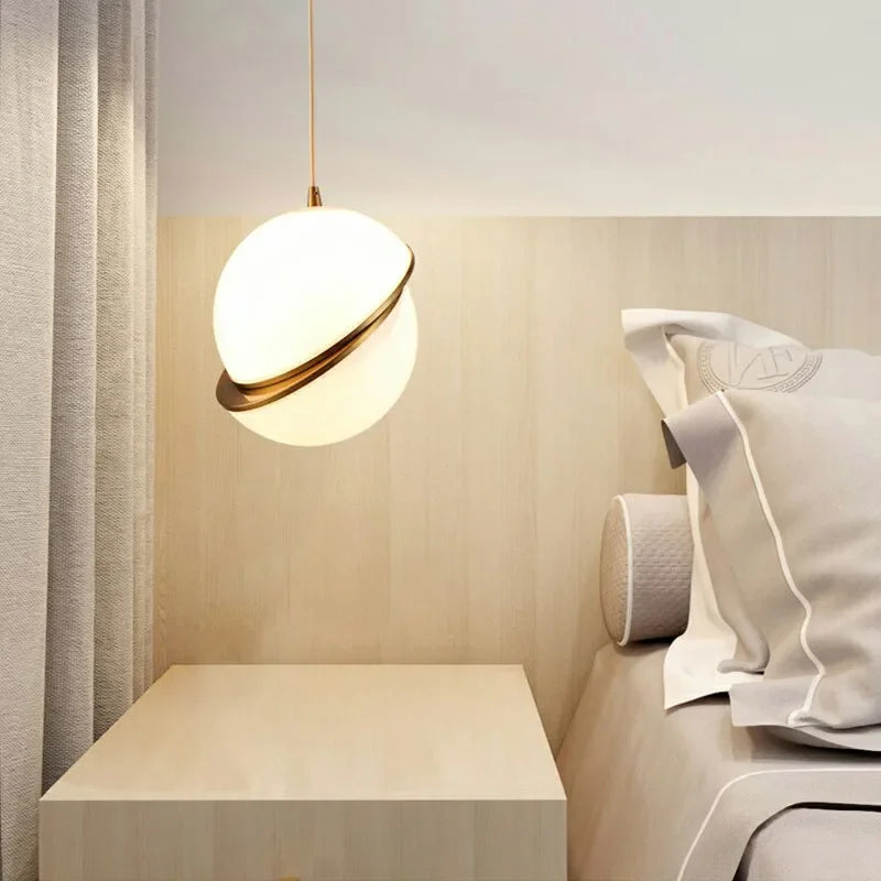 Rivi Diagonal Globe Pendant Light D 20 cm | Celestre