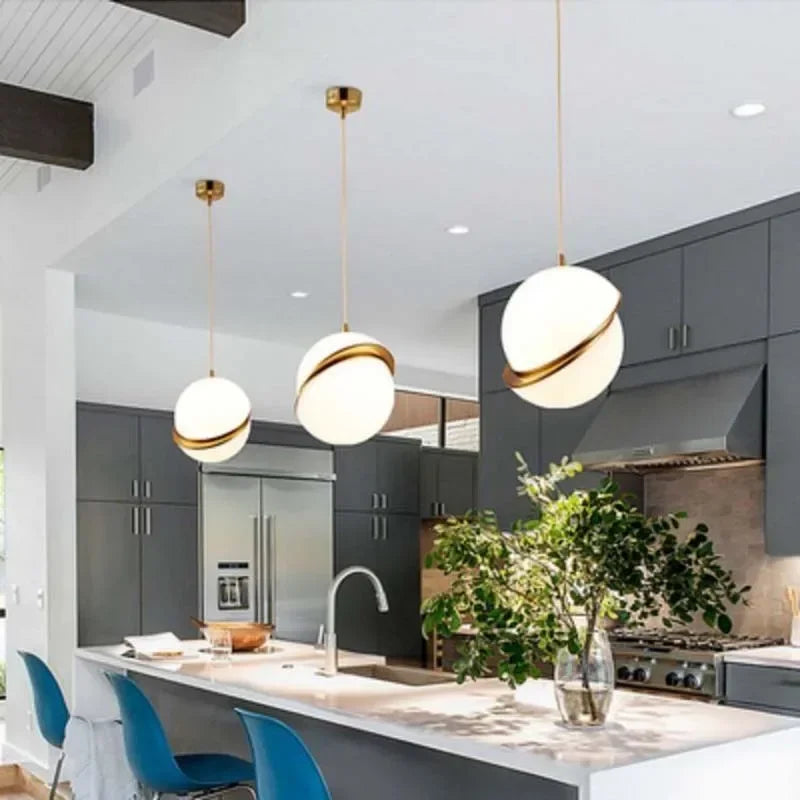 Rivi Diagonal Globe Pendant Light | Celestre