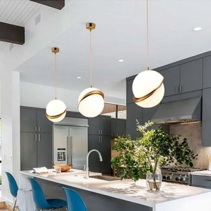 Rivi Diagonal Globe Pendant Light | Celestre