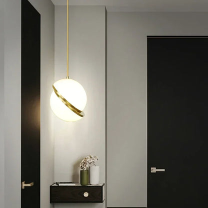 Rivi Diagonal Globe Pendant Light D 15 cm | Celestre