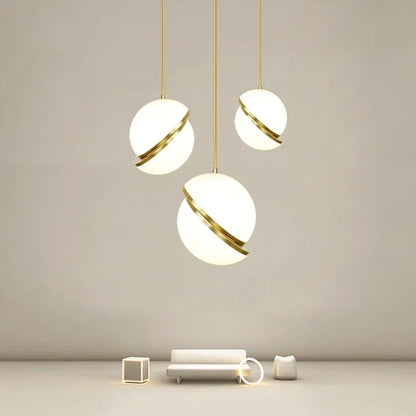 Rivi Diagonal Globe Pendant Light | Celestre