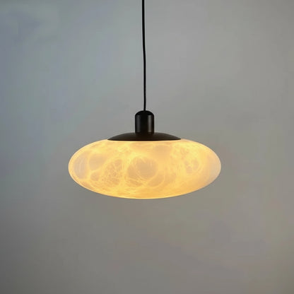 Zlix Alabaster Egg Pendant Light Black | Celestre