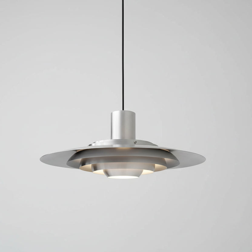 Melo Multi Tiered Disc Pendant Light Silver D 38 cm | Celestre