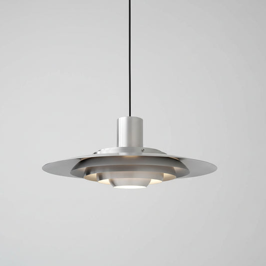 Melo Multi Tiered Disc Pendant Light Silver D 38 cm | Celestre