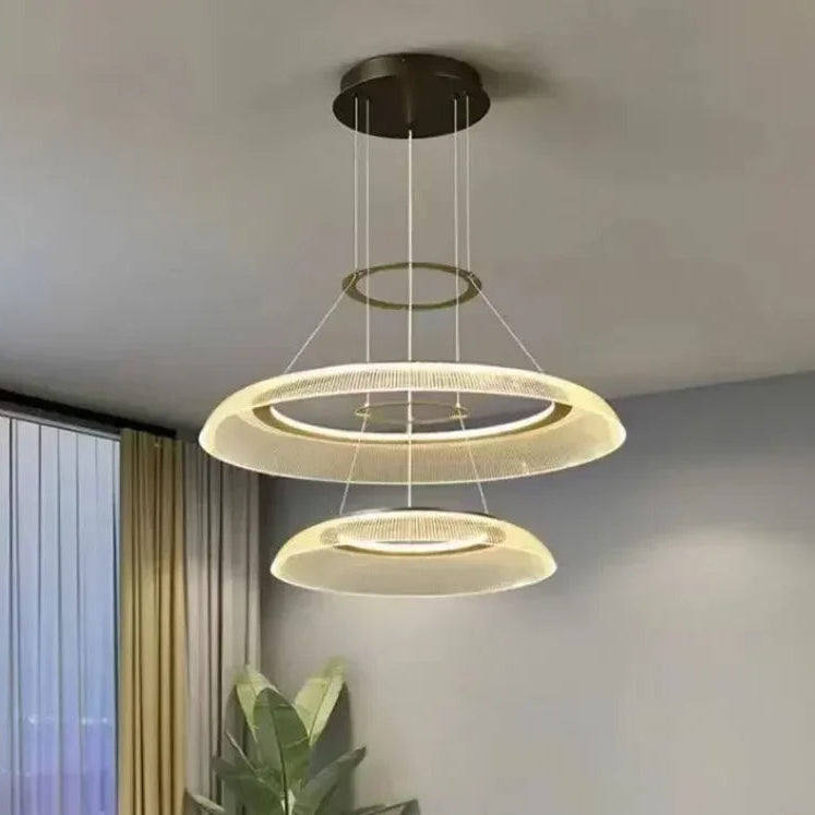 Bilo Ring Slim Line Led Chandelier 2 Heads D 60 40 cm | Celestre