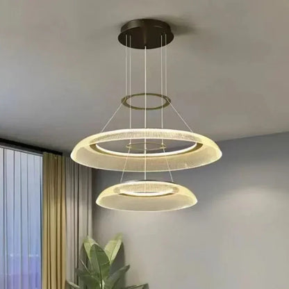 Bilo Ring Slim Line Led Chandelier 2 Heads D 60 40 cm | Celestre