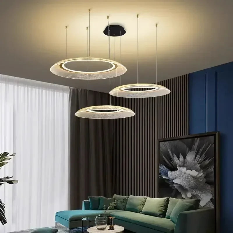 Bilo Ring Slim Line Led Chandelier 3 Heads D 80 60 40 cm | Celestre