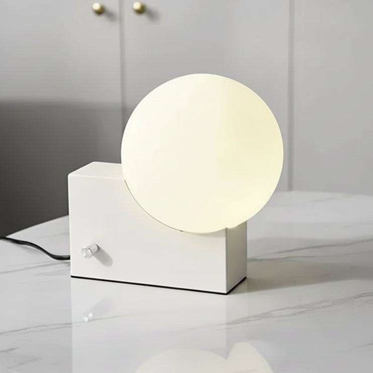 Zuno Globe Block Table Lamp White | Celestre
