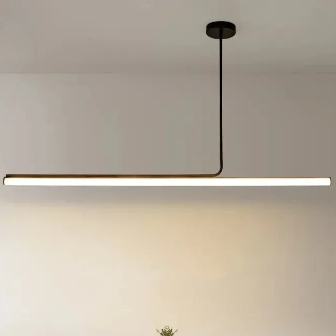 Kero Asymmetrical T Bar Pendant Light Black L 80 cm | Celestre