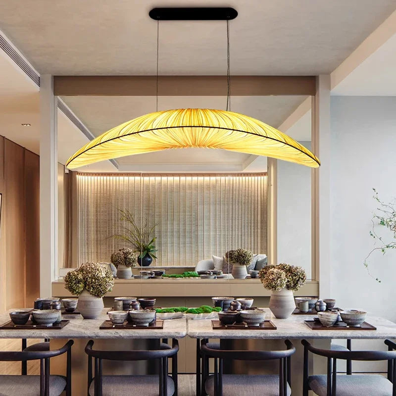 Yira Fabric Floating Boat Chandelier | Celestre