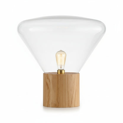 Elsen Nordic Wooden Glass Lamp | Celestre