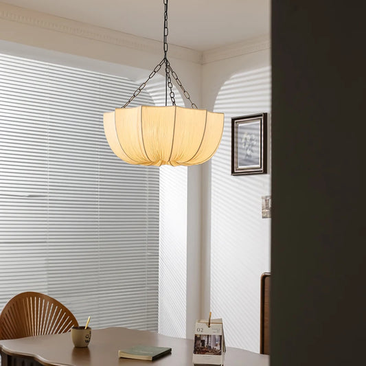 Kira Wabi Sabi Fabric Chandelier 80 cm | Celestre