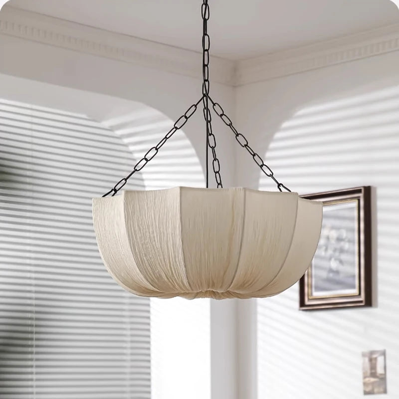 Kira Wabi Sabi Fabric Chandelier | Celestre