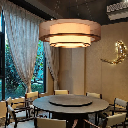 Pora Drum Layered Pendant Light | Celestre
