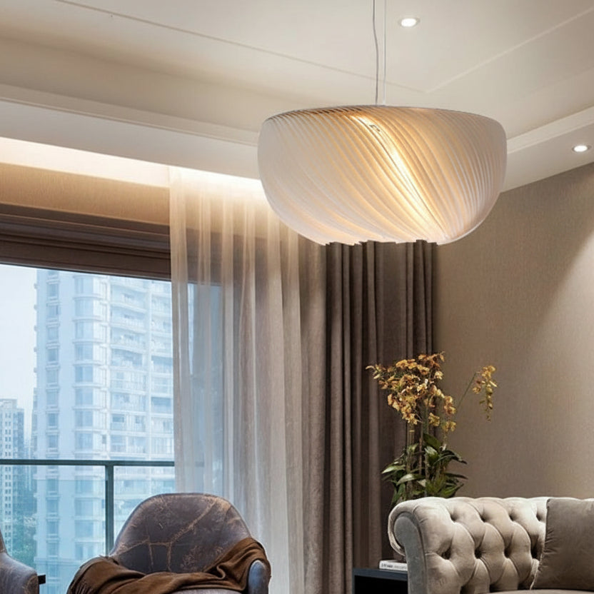 Rlix Round Pleated Chandelier D 80 cm | Celestre