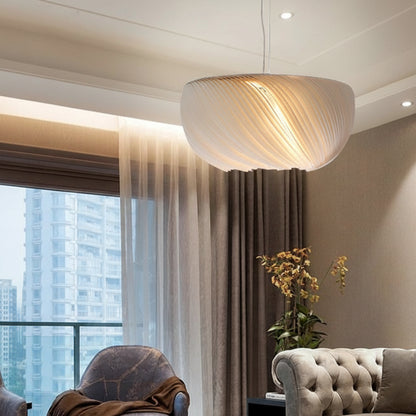 Rlix Round Pleated Chandelier D 80 cm | Celestre