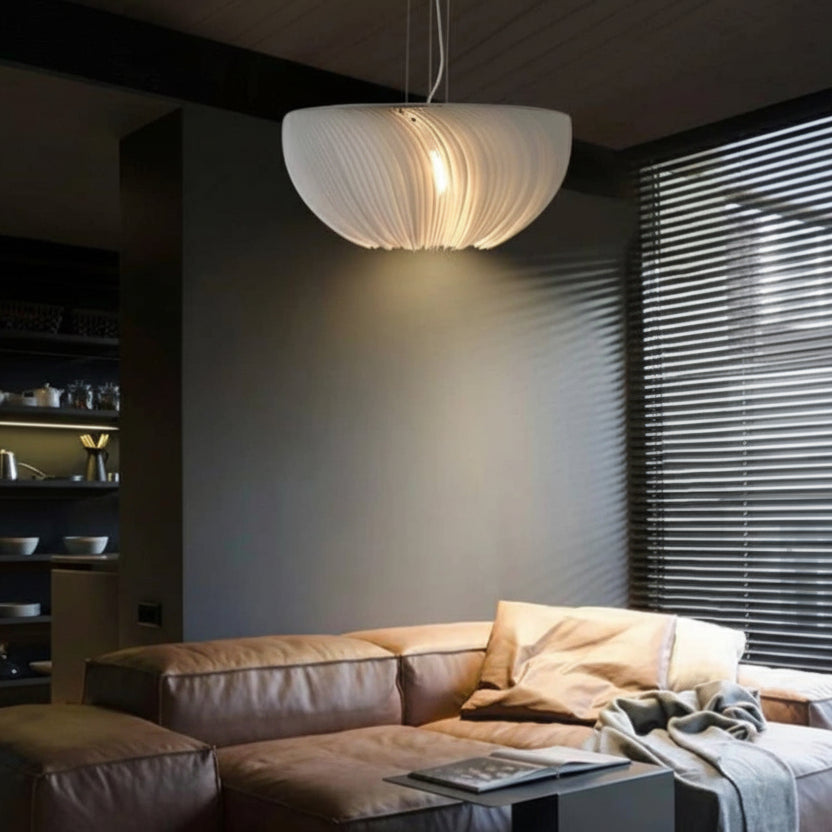 Rlix Round Pleated Chandelier D 50 cm | Celestre