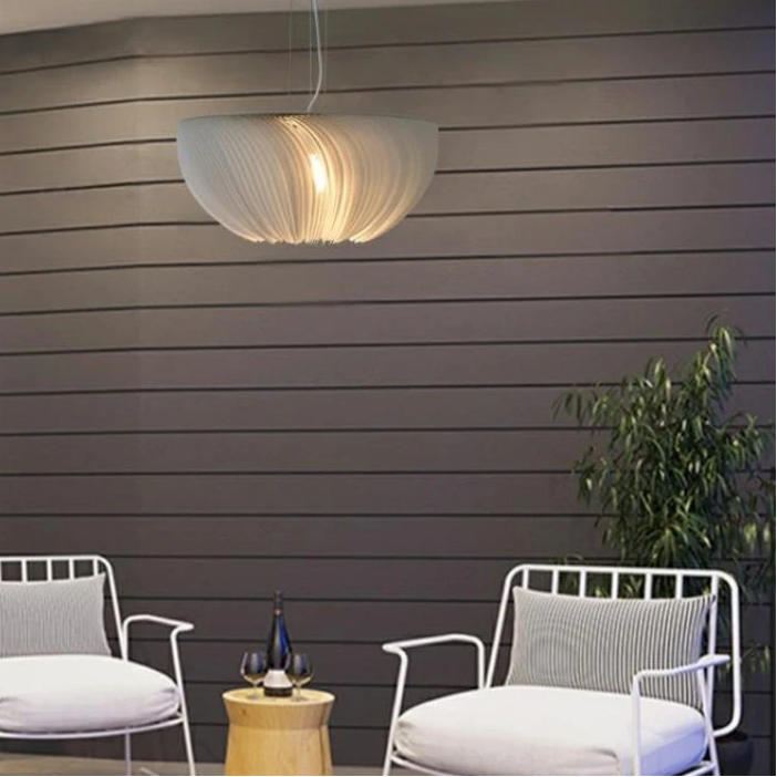 Rlix Round Pleated Chandelier D 40 cm | Celestre