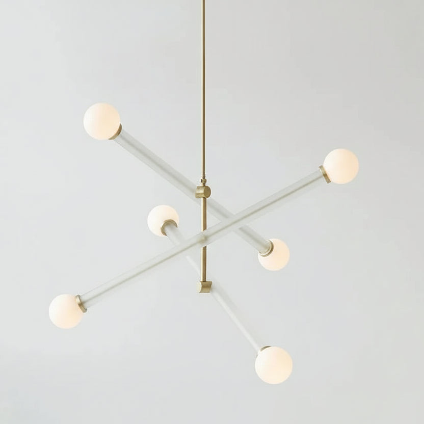 Aixo Multi-Arm Chandelier Opaque White | Celestre