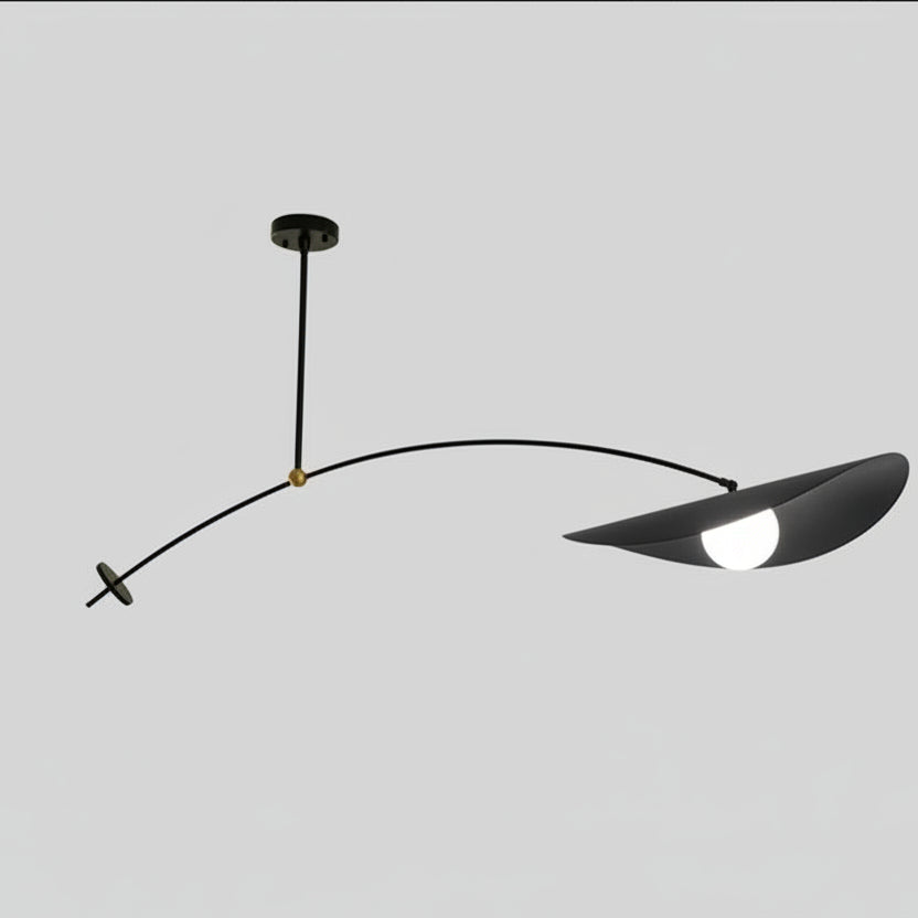 Jiro Arc Hat Pendant Light Black L 120 cm | Celestre